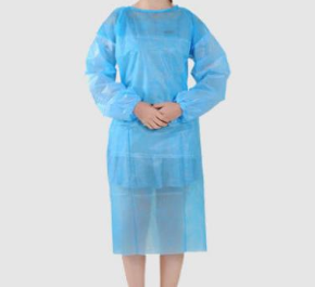 Dust Proof Disposable Isolation Gowns Convenient With With Collar / Four Buttons