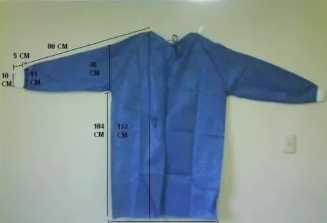 Non - Irritating Non Woven Isolation Gown CPE / PE Material Water Resistant