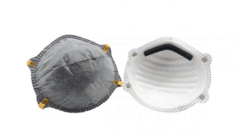 Easy Breathing FFP2 Respirator Mask , Active Carbon Face Mask Adjustable Nosepiece