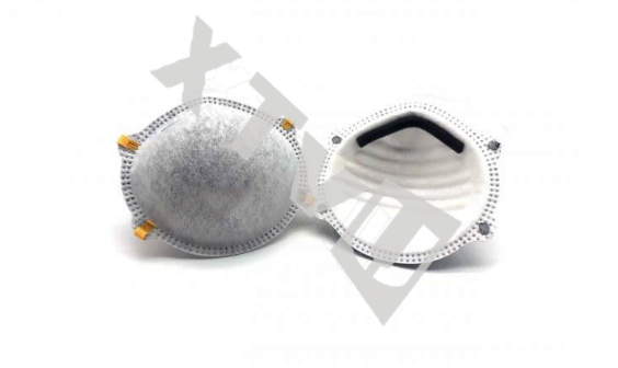 Metal Free Non Woven Fabric Face Mask Gray Color With Large Exhalation Valve