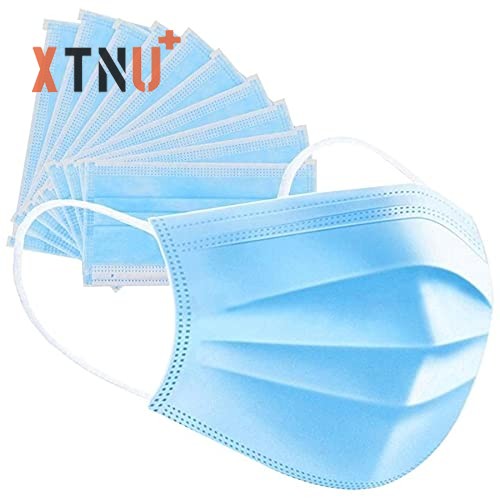3 Ply Disposable Surgical Face Mask Of Nonwoven Fabric With Nose Pin ( Pack of 100 Pcs)|