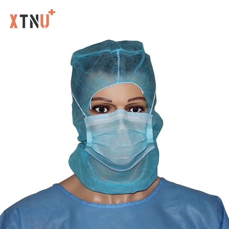 Nonwoven Hood Head Cover Disposable PP Non-woven Fabric Hat Surgeon Hood