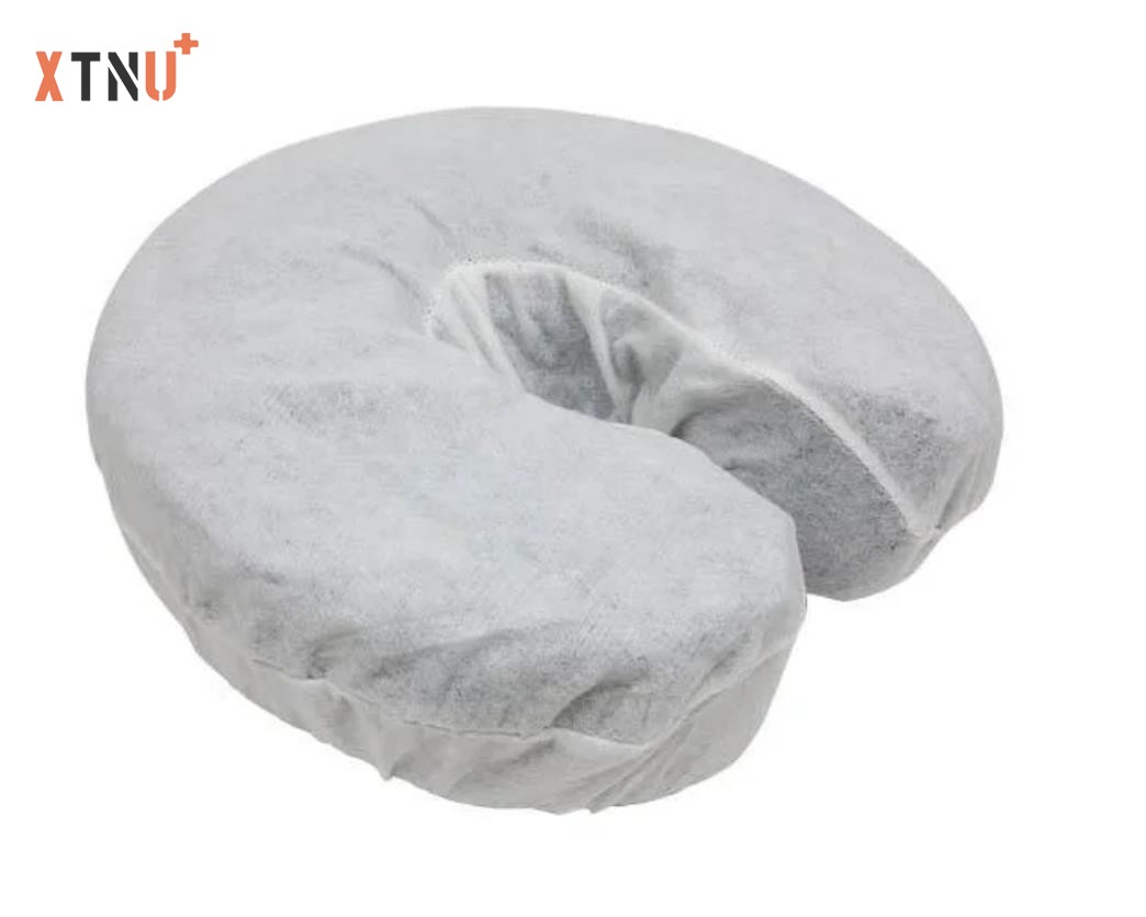 U Shape TNT Fitted Head Rest Cover Massage Table Chair Non-woven Pillow Cover Disposable Face Cradle Cover
