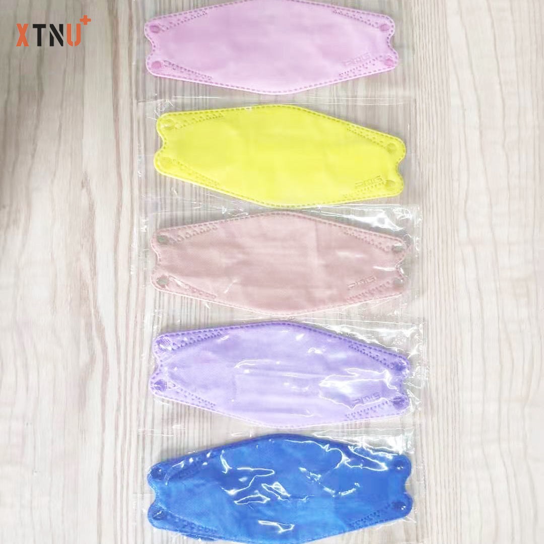 Factory Custom Salix Leaves Fish Shape Kf94 Female Kn95 Disposable Face Mask Bfe &gt95% With CE