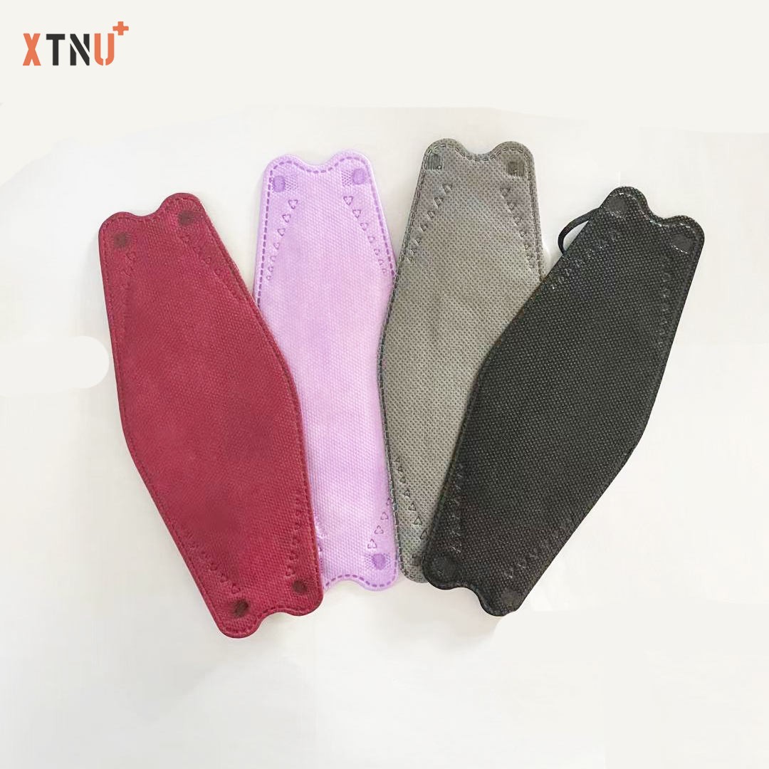 Factory Custom Salix Leaves Fish Shape Kf94 Female Kn95 Disposable Face Mask Bfe &gt95% With CE