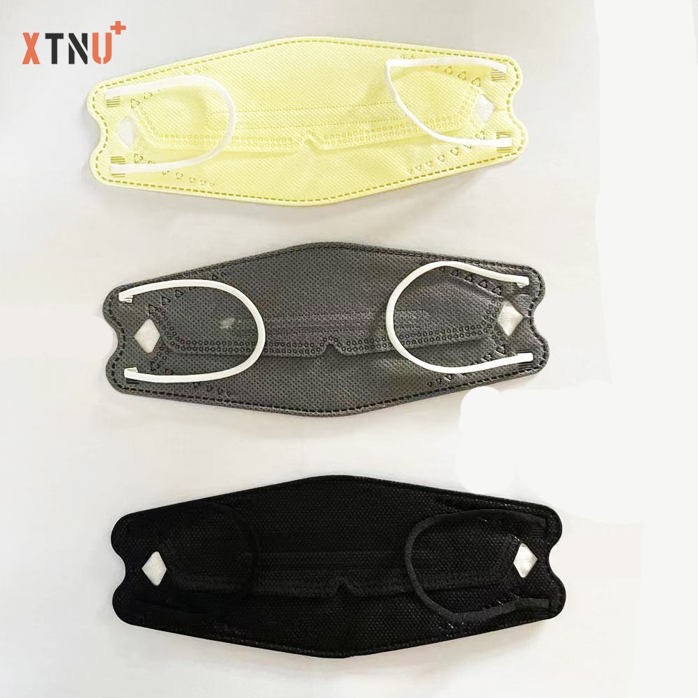 Factory Custom Salix Leaves Fish Shape Kf94 Female Kn95 Disposable Face Mask Bfe &gt95% With CE